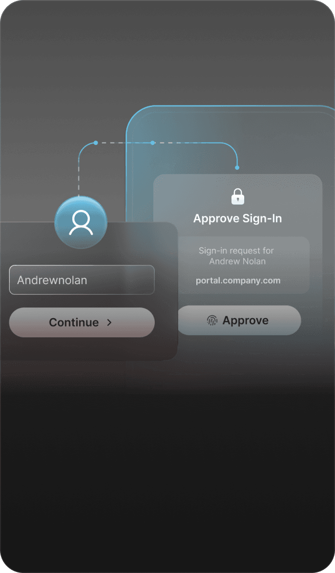 Approve web login mobile